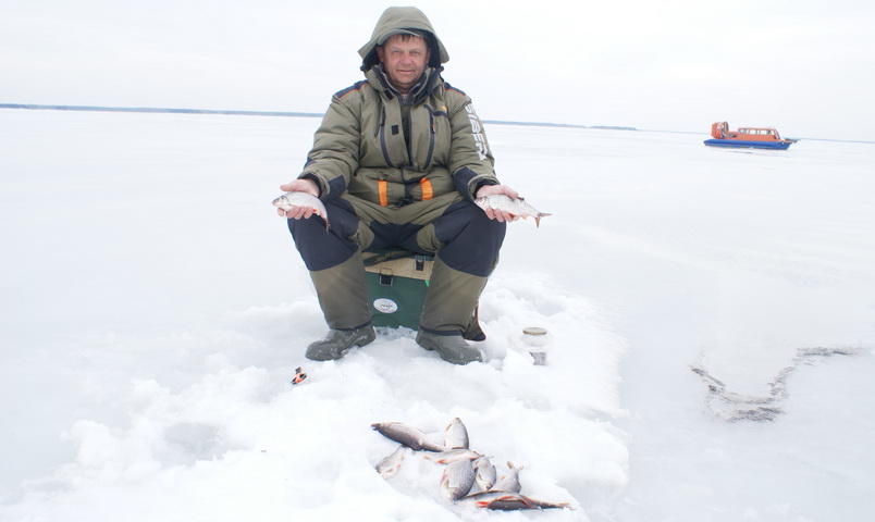 Рыбалка на Рыбинском водохранилище 08.04.22г.